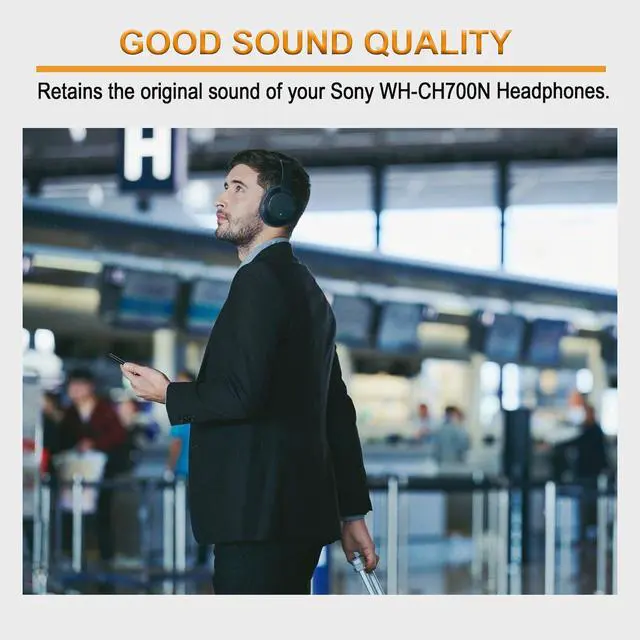 Alt view image 7 of 7 - Replacement Ear Pads Cushions for Sony WH-CH700N, WH-CH710N, WH-CH720N Headphones, Earpads Cover, Headset Ear Muffs, Headphone Repair Parts (Titanium)