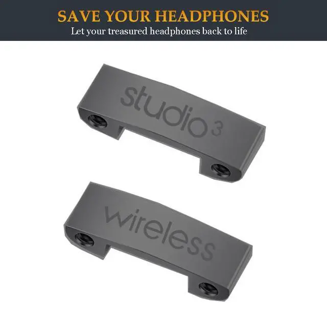 Alt view image 5 of 6 - Studio 3 Hinge Replacement Parts as Same as OEM A1914 Repair Kit Durable Accessories Compatible with Beats by Dre Studio3 (A1914) and Studio Pro (A2924) Wireless Headphones (Gray)