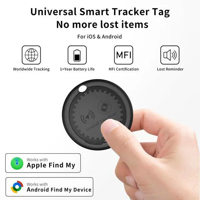 Alt view image 3 of 7 - Mini GPS Tracker for Vehicles (iOS & Android Compatible) | Hidden Magnetic Car Tracking Device, No Monthly Fee or Subscription, Smart Tags Finder for Keys, Luggage, Wallet, Suitcases