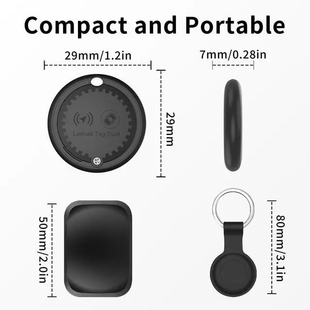 Alt view image 7 of 7 - Mini GPS Tracker for Vehicles (iOS & Android Compatible) | Hidden Magnetic Car Tracking Device, No Monthly Fee or Subscription, Smart Tags Finder for Keys, Luggage, Wallet, Suitcases