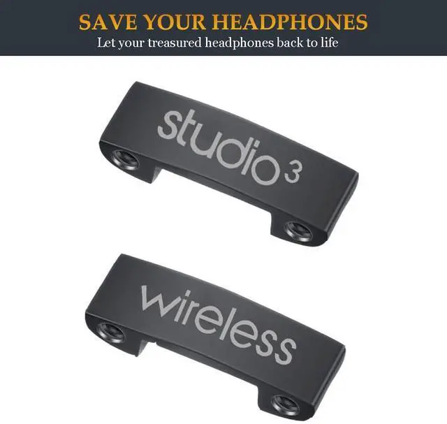 Alt view image 5 of 6 - Studio 3 Replacement Hinge as Same as OEM A1914 Replacement Parts Repair Kit Durable Accessories Compatible with Beats by Dre Studio3 (A1914) and Studio Pro (A2924) Wireless Headphones (Black)