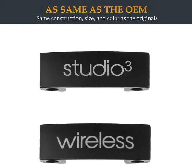 Alt view image 3 of 6 - Studio 3 Replacement Hinge as Same as OEM A1914 Replacement Parts Repair Kit Durable Accessories Compatible with Beats by Dre Studio3 (A1914) and Studio Pro (A2924) Wireless Headphones (Black)