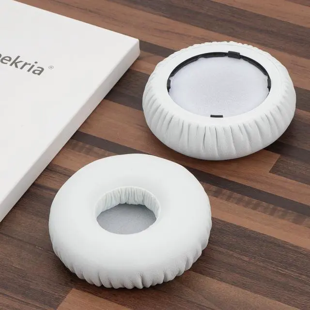 Alt view image 4 of 6 - Replacement Ear Pads Compatible with Beats Solo Wireless (Solo-Bluetooth) (810-00012-00) (810-00012-01) Headphones, Ear Cushions with Video Guide (White)