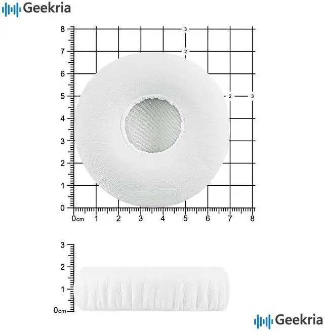 Alt view image 6 of 6 - Replacement Ear Pads Compatible with Beats Solo Wireless (Solo-Bluetooth) (810-00012-00) (810-00012-01) Headphones, Ear Cushions with Video Guide (White)