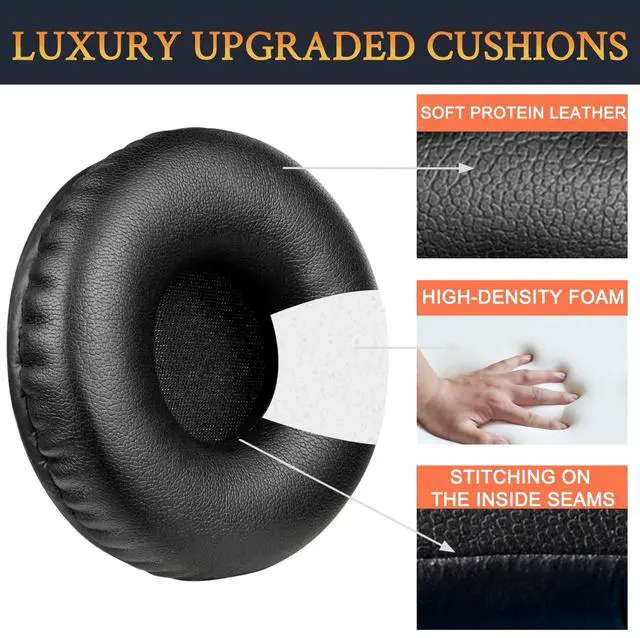 Alt view image 4 of 6 - Earpads for Sony WH-XB700 - Black