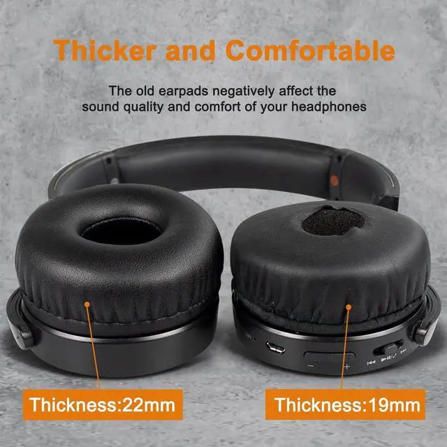 Alt view image 5 of 6 - Earpads for Sony WH-XB700 - Black