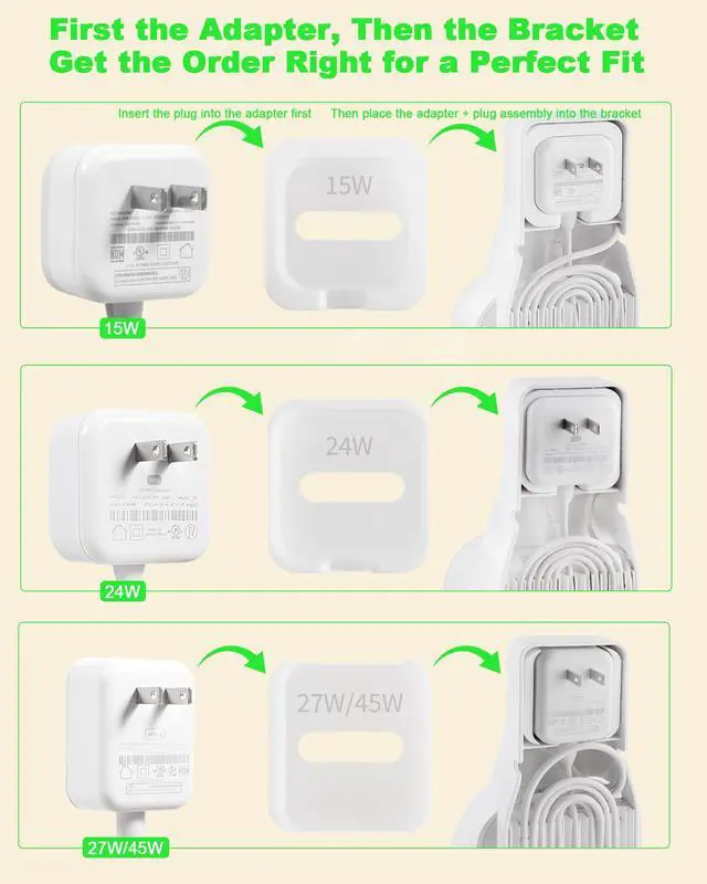 Alt view image 2 of 6 - Outlet Wall Mount Holder - Plug-to-Adapter First, Only for eero 7/ eero 6 & 6+/ eero Pro 6e & Pro 6/ eero Mesh Wi-Fi System, No Messy Wires & Space Saving (3 Pack)