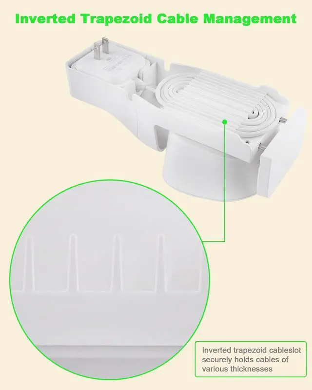 Alt view image 4 of 6 - Outlet Wall Mount Holder - Plug-to-Adapter First, Only for eero 7/ eero 6 & 6+/ eero Pro 6e & Pro 6/ eero Mesh Wi-Fi System, No Messy Wires & Space Saving (3 Pack)