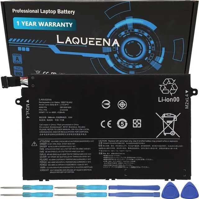 Main image of L17C3P51 Laptop Battery Compatible with Lenovo ThinkPad E480 E485 E495 E580 E585 E490 E590 E595 E14 E15 Series L17M3P52 01AV447 L17L3P51 01AV445 01AV448 L17M3P51 01AV446 SB10K97609