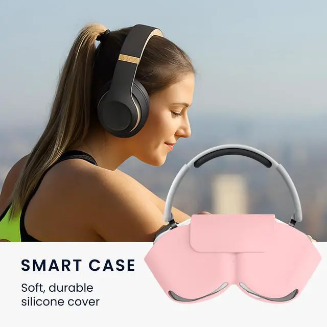 Alt view image 5 of 7 - Silicone Cover for Nothing Headphone (1) Case - Holder for Over-Ear Headphones - Dusty Pink