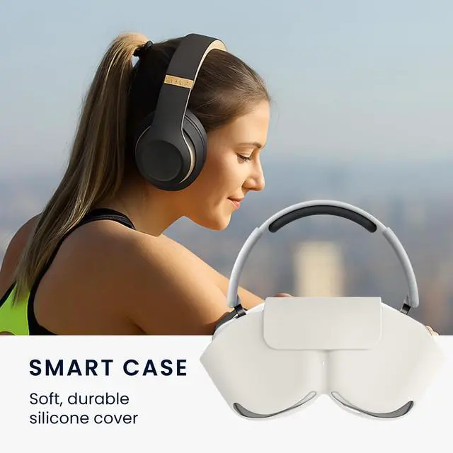 Alt view image 5 of 7 - Silicone Cover for Nothing Headphone (1) Case - Holder for Over-Ear Headphones - White