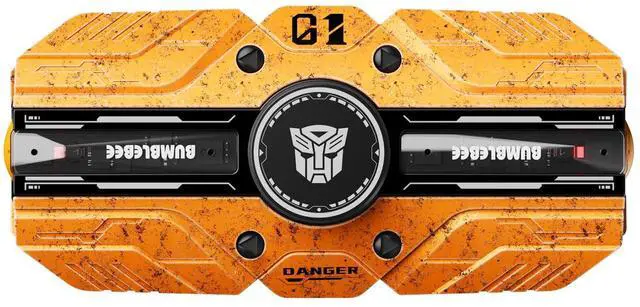 Alt view image 3 of 6 - TF-T80 Bluetooth True Wireless Earbuds with Noise Cancelling in-Ear Cool HiFi HD Calling Dual Modes Sports Music Game Long Endurance Earphones - Yellow Bumblebee