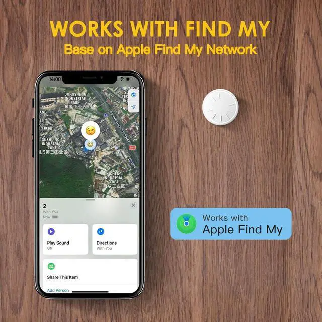 Alt view image 4 of 6 - Tracker Tags-4 Pack, Item Tracker with Waterproof Case for Your Keys, Wallet etc, Luggage Trackers Works with Find My APP (iOS Only)