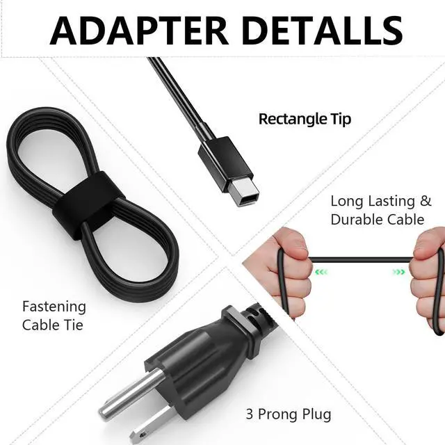 Alt view image 2 of 5 - 240W Laptop Charger Compatible with Asus TUF Gaming A16 FA608 FA608WV-AB96 | FA608WV FA608WV-QT015W FA608WV-RL019W FA608WI FA608WI-EB97 FA608WI-QT012W FA608WI-QT012W FA608UM FA608UP