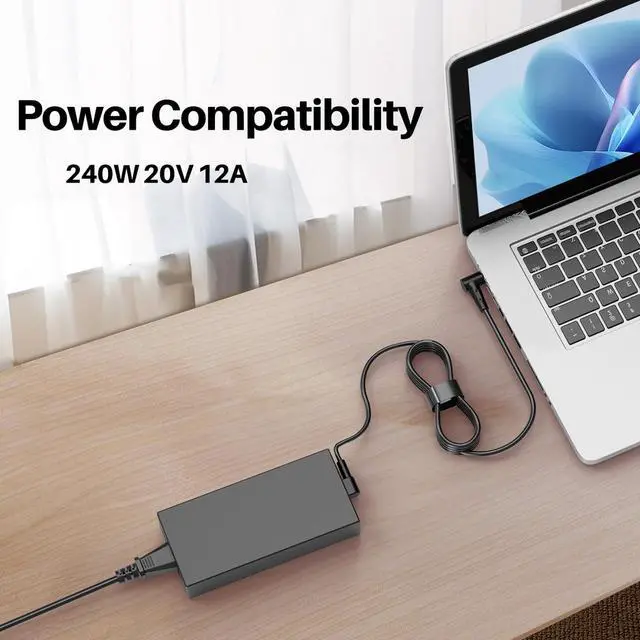 Alt view image 5 of 5 - 240W Laptop Charger Compatible with Asus TUF Gaming A16 FA608 FA608WV-AB96 | FA608WV FA608WV-QT015W FA608WV-RL019W FA608WI FA608WI-EB97 FA608WI-QT012W FA608WI-QT012W FA608UM FA608UP