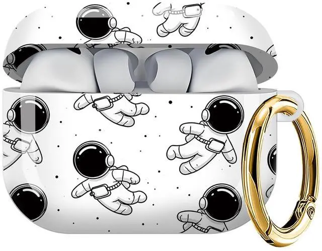 Main image of Case Compatible with AirPod Pro 3 2025, Cute Protective Cover with Keychain for AirPod Pro 3rd Generation, Full Protection Case for Women Girls(Astronauts Floating in Space)