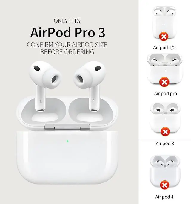 Alt view image 2 of 7 - Case Compatible with AirPod Pro 3 2025, Cute Protective Cover with Keychain for AirPod Pro 3rd Generation, Full Protection Case for Women Girls(Tropical Beach Palm Trees Ocean Waves)