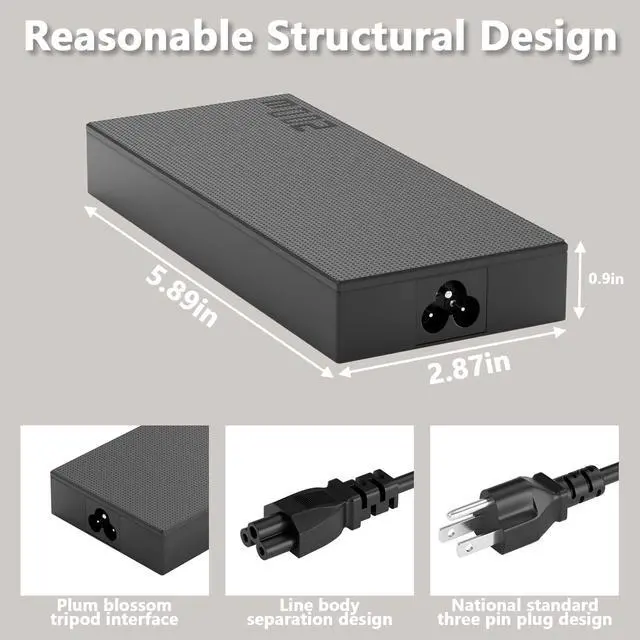 Alt view image 4 of 7 - 200W 150W Creator Q Laptop Charger Compatible with Asus Q Q540V Q530V Q540VJ Q530VJ Q540 Q530 Q540VJ-I93050 Q533 Q533M Q533MJ Q543 Q543MJ Q543MV Power Adapter