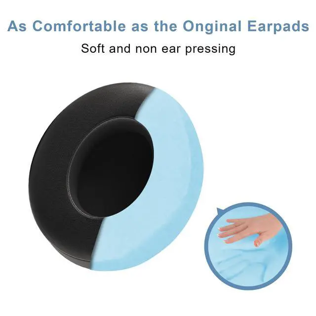 Alt view image 5 of 6 - Replacement Ear Pads for Beats Studio 3 / Studio 2, EarPads for Studio3 / Studio2 Wireless Over-Ear Headphones, Black