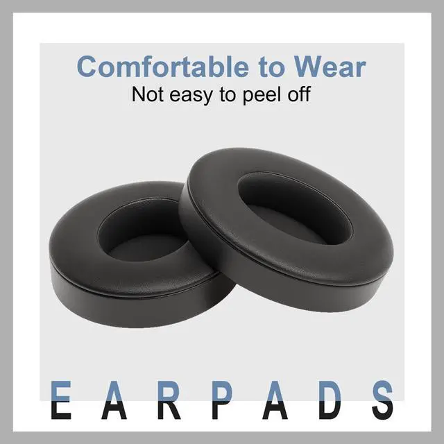 Alt view image 3 of 6 - Replacement Ear Pads for Beats Studio 3 / Studio 2, EarPads for Studio3 / Studio2 Wireless Over-Ear Headphones, Black