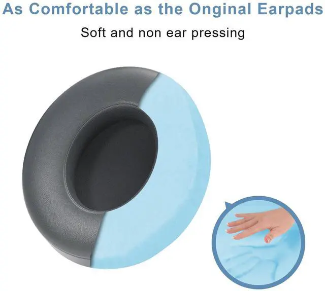 Alt view image 5 of 6 - Replacement Ear Pads for Beats Studio 3 / Studio 2, EarPads for Studio3 / Studio2 Wireless Over-Ear Headphones, Shadow Gray