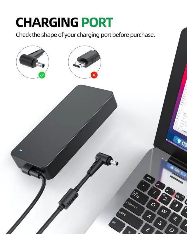 Alt view image 2 of 7 - 150W Charger Fit for Asus Creator Q Q540V Q530 Q540 Q530V Q530VJ Q540VJ Q540VJ-I93050 Laptop Power Cord