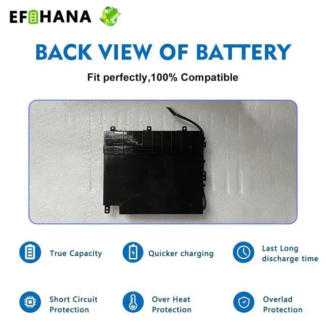 Alt view image 7 of 7 - PF06XL Gaming Laptop Battery Replacement for HP Omen 17-W 17-W100NC 17-W100NF 17-W200NA 17-W200NE Series Laptop HSTNN-DB7M 852801-2C1 853294-855 853294-850 11.55V 95.8Wh 8300mAh 6-Cells
