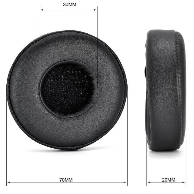 Alt view image 5 of 6 - Replacement Earpads Cushions for Mpow 071 On-Ear Headphone | 1 Pair Ear Pads with Soft Memory Foam with Premium PU Leather, Noise Isolating Earpads(Black)