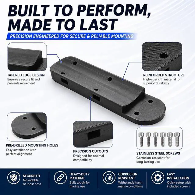Alt view image 5 of 6 - Transducer Mount for Lowrance 3-in-1 Active Imaging to Minn Kota Motor | Industrial-Grade PETG, Plug and Play, Long-term Use