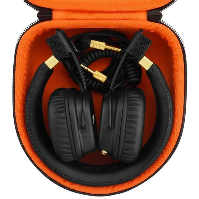 Alt view image 3 of 6 - Shield Headphones Case Compatible with Marshall Major V/IV/III/II, Mid ANC and More, Replacement Hard Shell Travel Carrying Bag (Dark Grey)