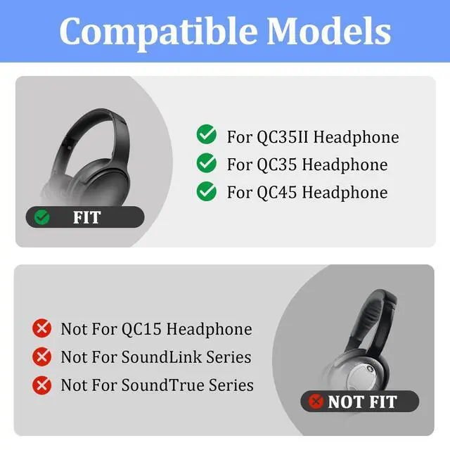 Alt view image 2 of 7 - QC45 Metal Swivel Pins+Hinge Swivel Repair Parts Accessories for Bose QuietComfort 35/QuietComfort 35 II/QC35/QC35 II/QC45 HeadphoneBlack