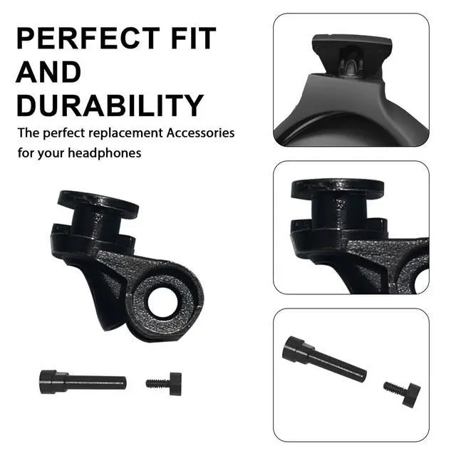 Alt view image 3 of 7 - QC45 Metal Swivel Pins+Hinge Swivel Repair Parts Accessories for Bose QuietComfort 35/QuietComfort 35 II/QC35/QC35 II/QC45 HeadphoneBlack