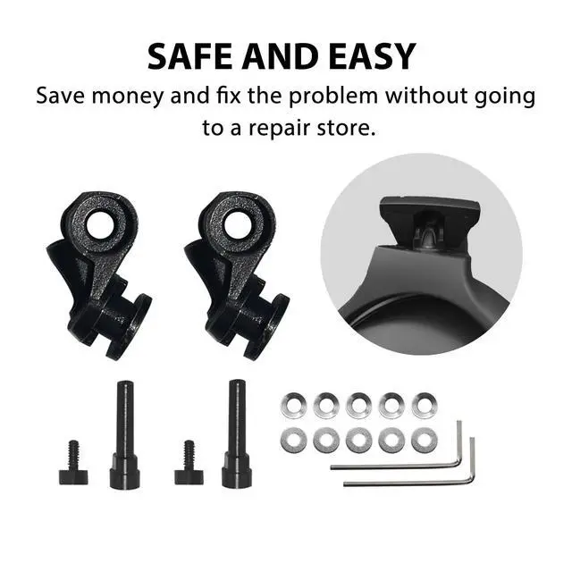 Alt view image 5 of 7 - QC45 Metal Swivel Pins+Hinge Swivel Repair Parts Accessories for Bose QuietComfort 35/QuietComfort 35 II/QC35/QC35 II/QC45 HeadphoneBlack