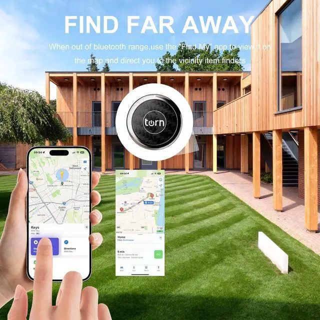 Alt view image 4 of 7 - Tracker Tag Finders Work for Apple Find My (iOS Only) GPS Tracker Air Tags for Luggage Keys Backpack (Black&Coffee, 2Pack)