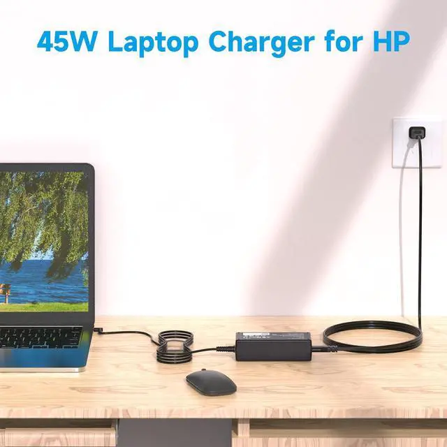 Alt view image 5 of 6 - 45W 19.5V 2.31A Laptop Charger Compatible with HP Stream 11 13 14, Pavilion, Elitebook Folio, Spectre, Pavilion Touchsmart, Spectre Ultrabook, Envy Power Supply (4.5mm x 3.0mm)