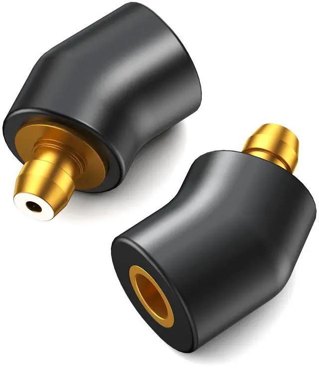 Main image of Ear Male to MMCX Female Headphone Adapter for Earbuds to MMCX Cable for Pentaconn Ear PE Mini Adapter for Acoustune HS1650CU HS1655CU 1670SS HS1695Ti 1697Ti HS2000MX 1 Pair Black