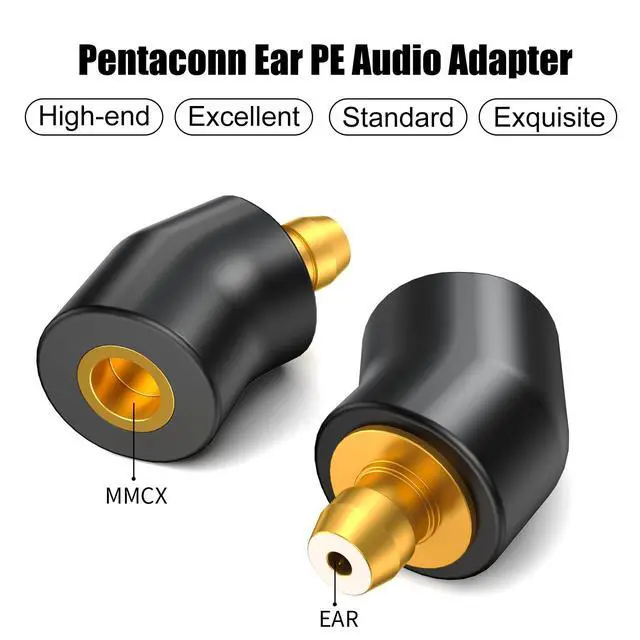 Alt view image 3 of 6 - Ear Male to MMCX Female Headphone Adapter for Earbuds to MMCX Cable for Pentaconn Ear PE Mini Adapter for HS1511 HS1511CU 1750CU 1300ss Madoo Typ821 Madoo M001 1 Pair Clear