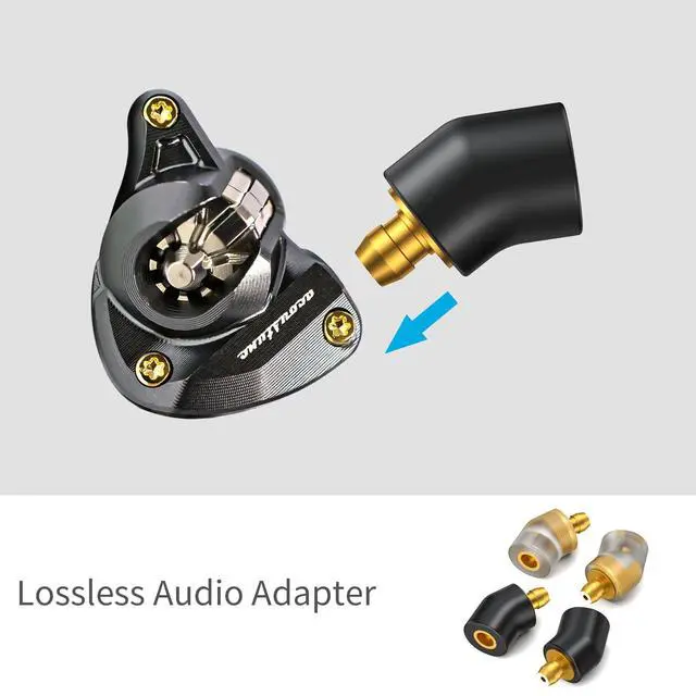 Alt view image 5 of 6 - Ear Male to MMCX Female Headphone Adapter for Earbuds to MMCX Cable for Pentaconn Ear PE Mini Adapter for HS1511 HS1511CU 1750CU 1300ss Madoo Typ821 Madoo M001 1 Pair Clear