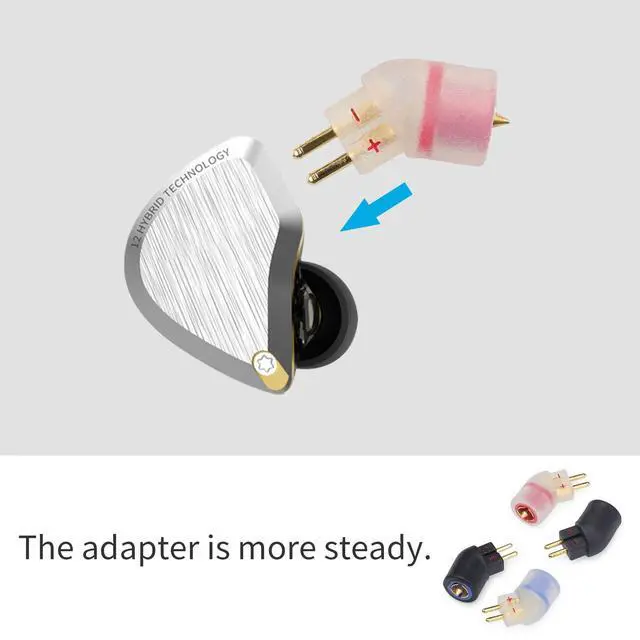 Alt view image 6 of 7 - Pentaconn Ear PE Female to 0.78 Male Headphone Adapter, for IEM 0.78 2 Pin Earbuds to Pentaconn Ear PE Cable, for Acoustune HS1650CU HS1655CU 1670SS HS1695TiMadoo Typ821 Madoo M001, 1 Pair/Black