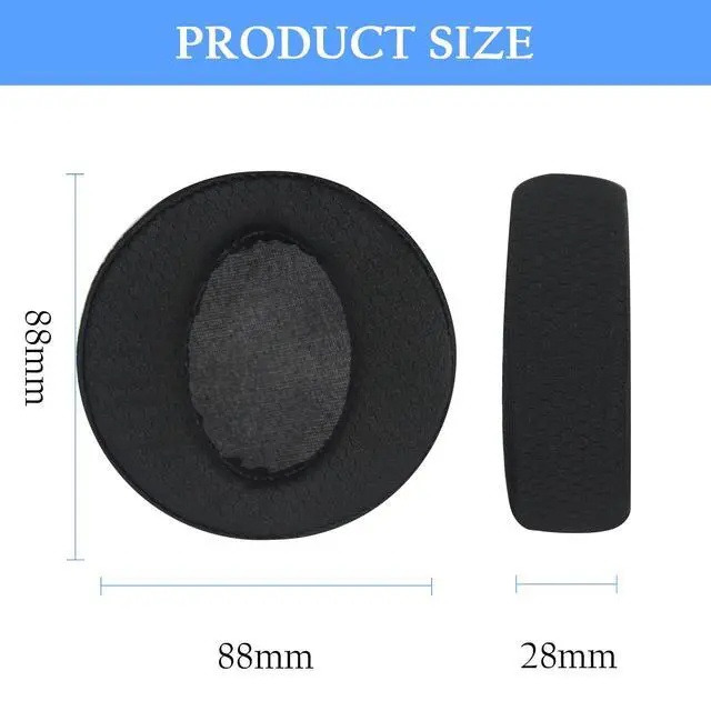 Alt view image 4 of 7 - Earpads for Sony MDR-XB950BT XB950B1 XB950N1 XB950AP Headphones | Extra Durable Ear CushionsReplacement Ear pads with Breath Mesh & Memory Foam,Comfortable and Breathable(Black)