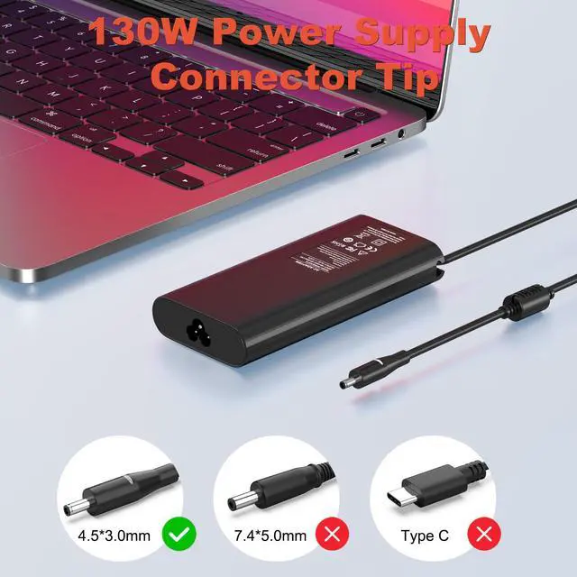 Alt view image 3 of 7 - 130W 4.5mm AC Charger for Dell OptiPlex Micro Desktop Series