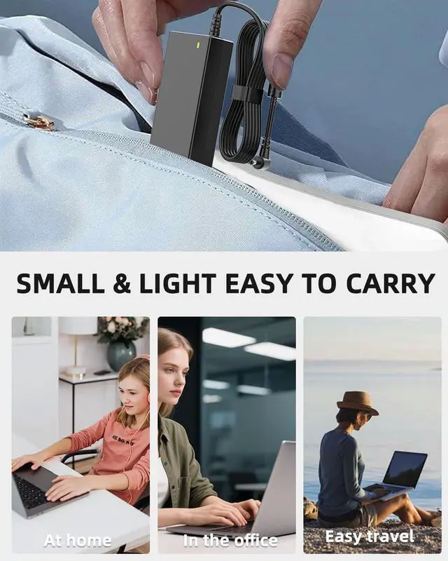 Alt view image 7 of 7 - 65W 45W Laptop Charger Compatible with Lenovo IdeaPad Series