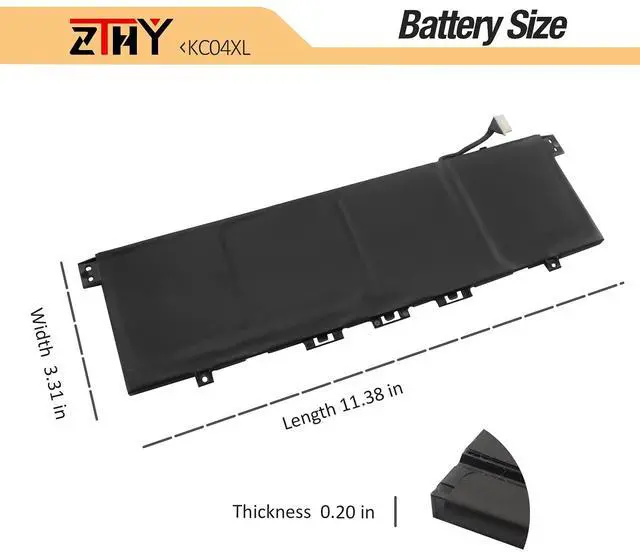 Alt view image 7 of 7 - KC04XL KC04053XL Laptop Battery for HP Envy X360 13-AG 13z-AG000 13m-AG000 | 13-AR000 13-AH000 13-AQ000 13M-AQ000 13T-AQ100 13-ag0xxx 13-ar0xxx 13-ah0xxx 13M-AG0001DX TPN-W133 L08544-1C1 L08496-855