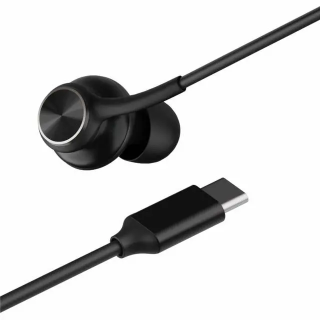 Alt view image 7 of 7 - in-Ear Earbuds Stereo Headphones for Samsung Galaxy S25 S24 S23 S22 for iPhone 17/16/15- with Microphone and Volume Remote USB-C Connector