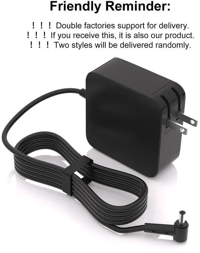 Alt view image 7 of 7 - 90W Adapter Charger Compatible with Asus Vivobook 14X 15X 16X 17X | M1703Q M1603Q K1703Z Y1603C D1603Q ExpertBook B1500 P2451F P751J Asus Q534U Q529Z Q524UQ UX533F UX480F ADP-90LE B Power Cord