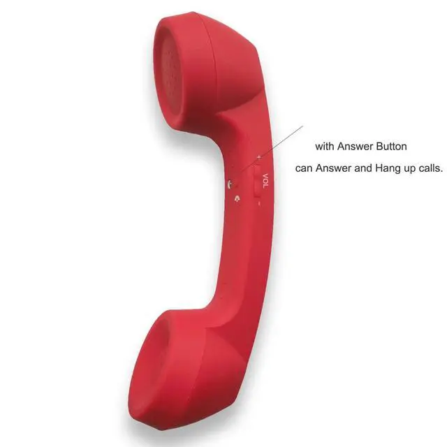 Alt view image 5 of 7 - Retro Phone Handset for Cell Phone, Wireless Bluetooth Retro Telephone Handset Mic Headphones Comfort Retro Cell Phone Handset Mic Speaker Phone Call Receiver