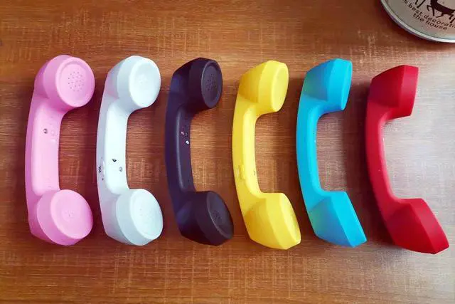 Alt view image 6 of 7 - Retro Phone Handset - Wireless Bluetooth Telephone Mic Speaker Phone Call Receiver