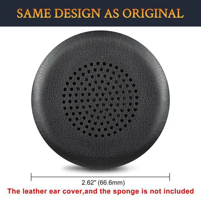 Alt view image 7 of 7 - Replacement Earpads Cover for LEVN LE-HS010 (Superior/Basic), LE-HS011 Superior Bluetooth Headsets, Cushions Ear Pads Cover with Soft Protein Leather - Black