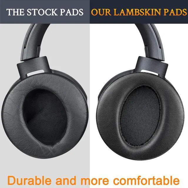 Alt view image 6 of 6 - Lambskin Earpads for Sony MDR-XB950 - Black | for Sony MDR-XB950(XB950BT/XB950B1/XB950N1/XB950AP) Over-Ear Headphones