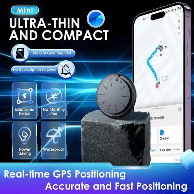 Alt view image 3 of 6 - GPS Tracking Devices, No Monthly Fee Tracker Device for Vehicles Work with Find My (iOS Only), Car Tracker Device Hidden with Magnetic Waterproof Case (1PCS, White)